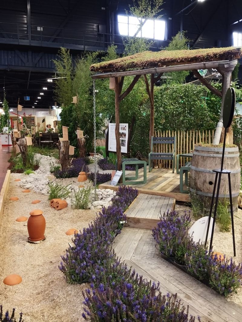 Vue d'ensemble du jardin du Salon du Végétal 2024
